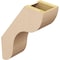 Ekena Millwork 5-inch W x 14-inch D x 18-inch H Carmel Rough Cedar Woodgrain TimberThane Knee Brace, Primed BRCUR05X14X18CARRCPR - alternate 5